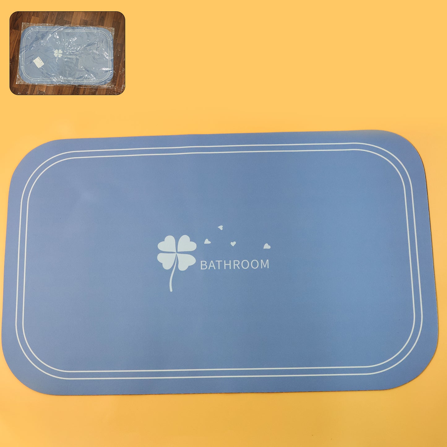 Anti-slip Bathroom Floor Mat - 80 50 Cm (1 Pc)
