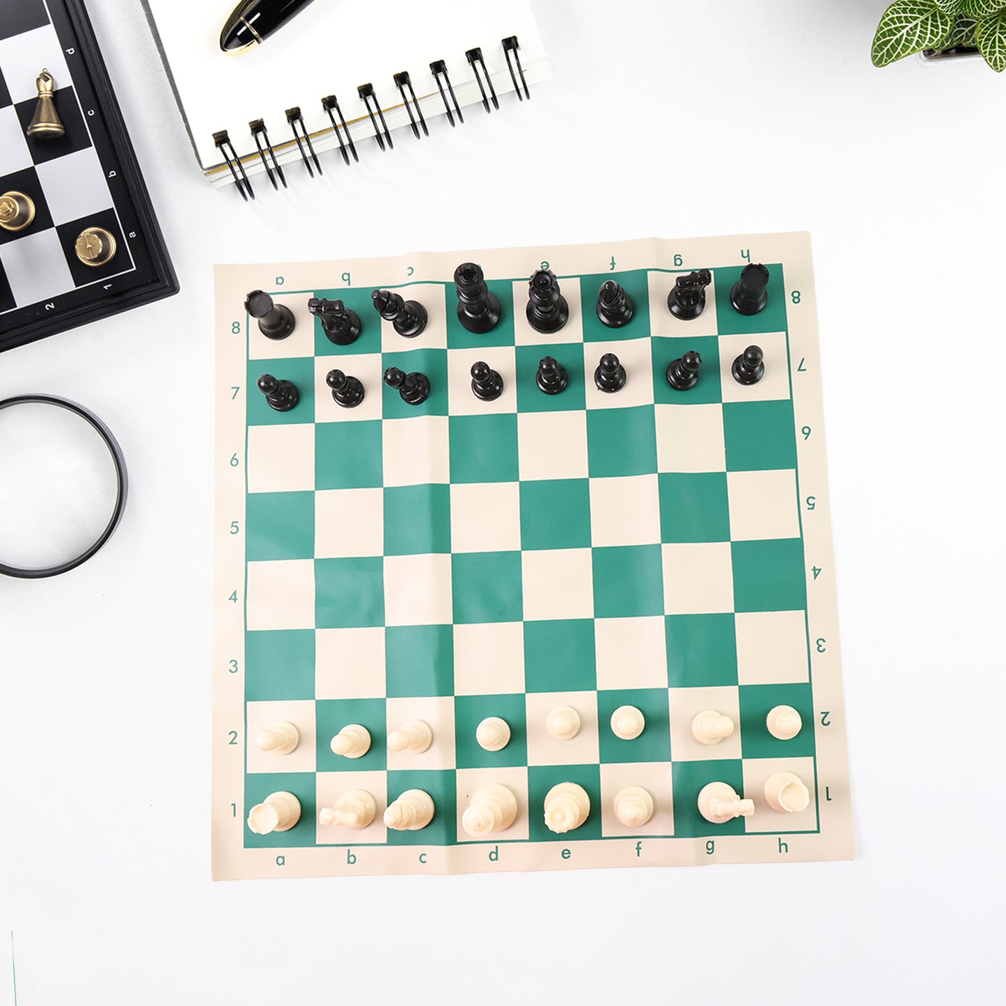 Big Premium Portable Chess Set Plastic Chess Pieces (1 Set)