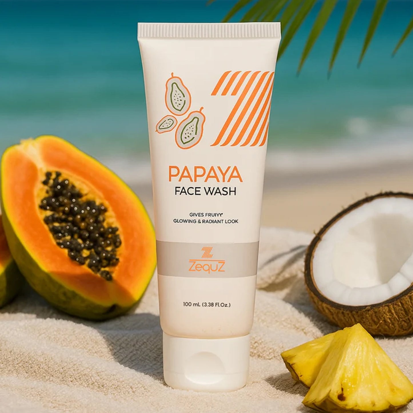 Zequz Papaya Face Wash - (100ml 1 Pc)