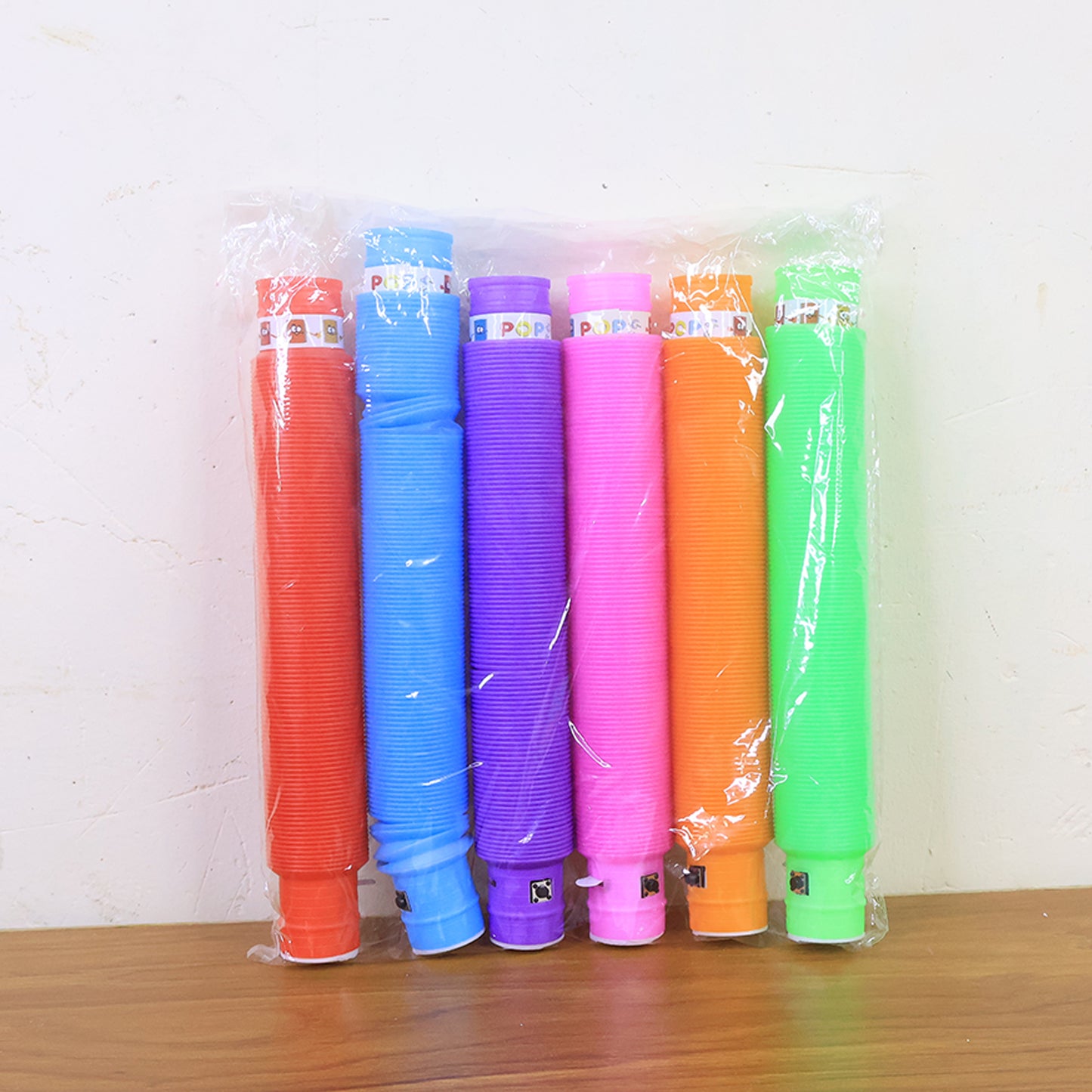 Led Glow Pop Tube Fidget Toy (Mix Color 1 Pc)