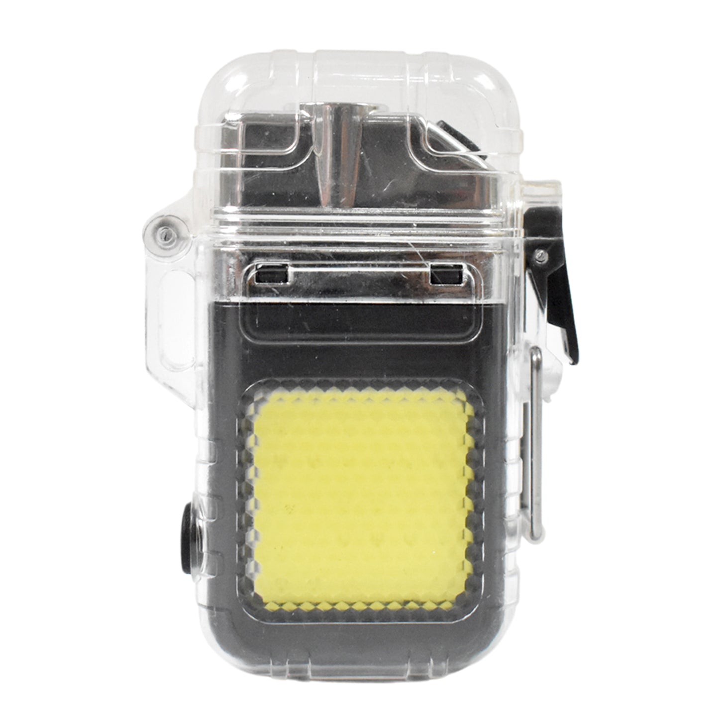 Usb Rechargeable Electric Lighter 3 Modes Cob Flashlight (1 Pc)