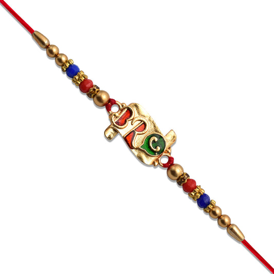 Stylish Bro Rakhi With Colorful Enamel