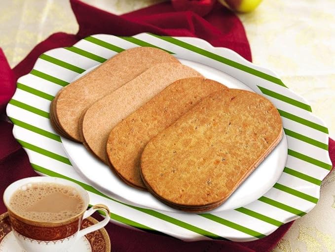 Maniarrs Slim Bite Jain Khakhra With 4 Flavors (Pack Of 13) 780 Grams Wheat Khakhara Healthy Crispy Low Carb Snack