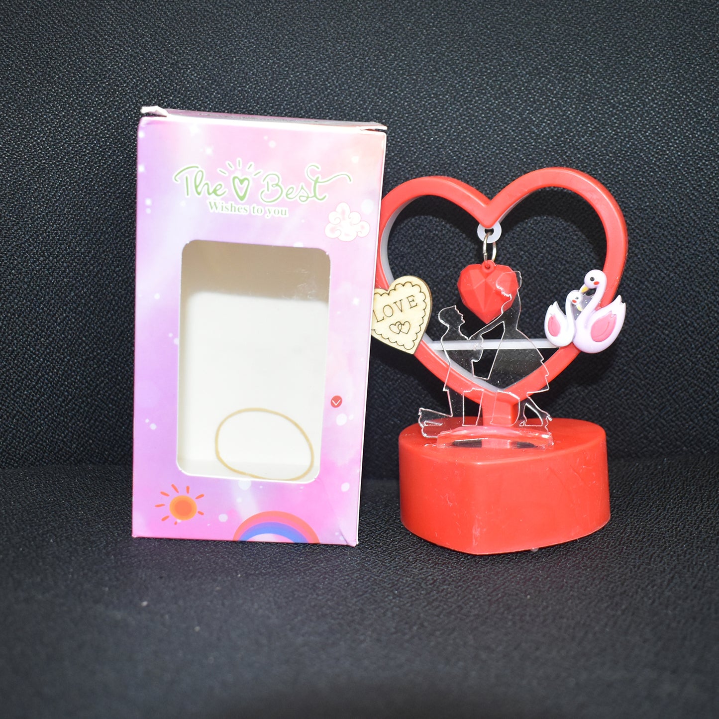 Heart-shaped Decorative Love Showpiece (1 Pc)