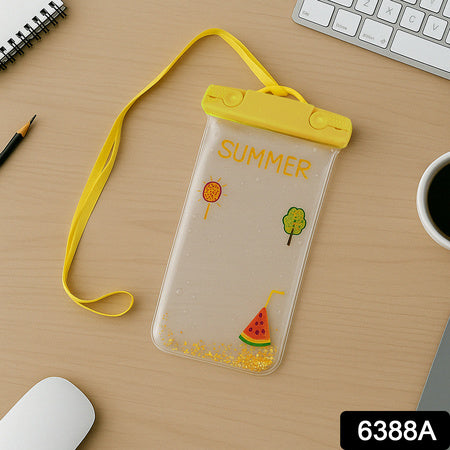 6388a Mix Color Dust Proof Rain Pouch Waterproof Plastic Mobile Cover With Belt Waterproof Phone Pouch Large Phone Waterproof Case Underwater Dry Bag For All Android And Iphone Models