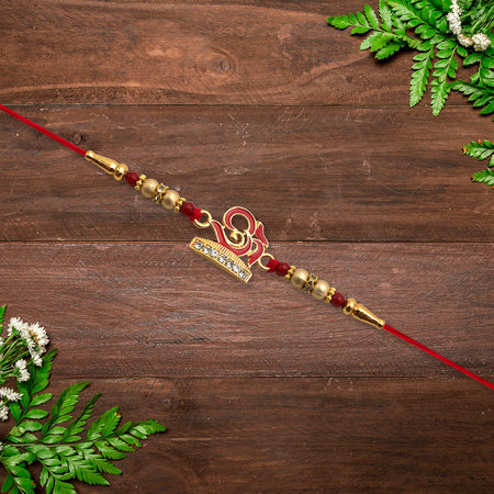 Stylized Trishul And Shivling Rakhi