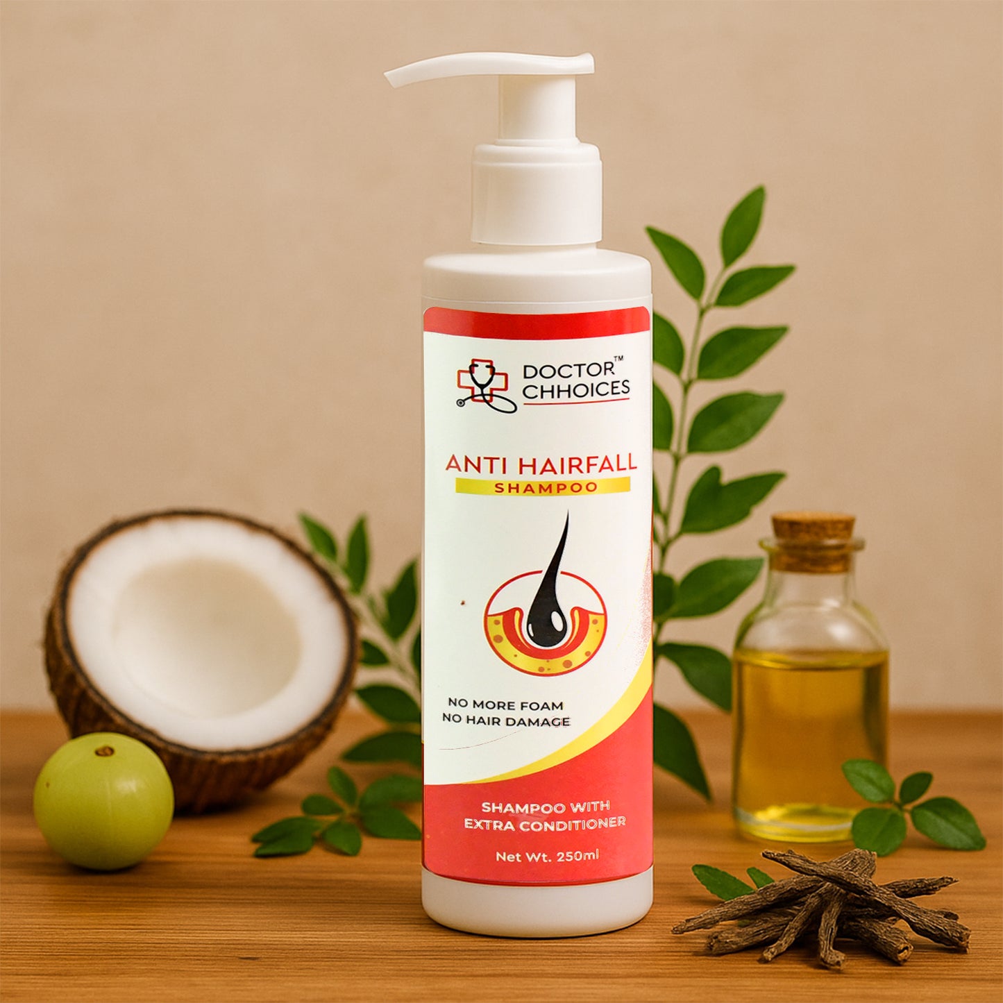 Doctor Choices Advanced Anti Hairfall Shampoo With Extra Conditioner 250ml (1 Pc)