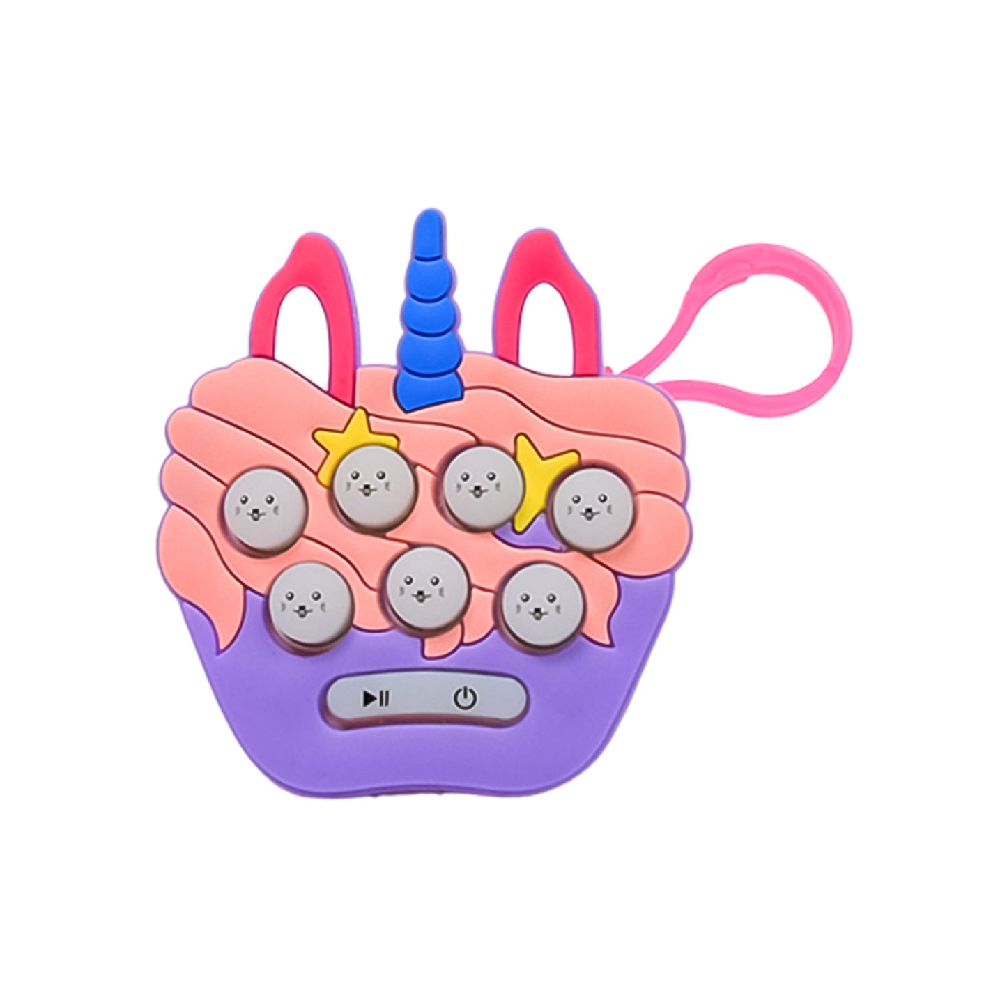 Mini Push Bubbles Game With Keychain Music Game (1 Pc)