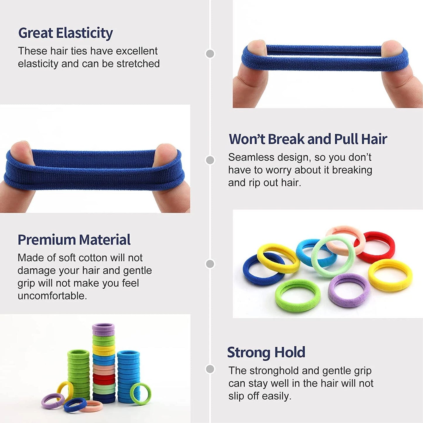 Kids Hair Bands Rubber Bands  Cute Hair Clips In Storage Box (Mix Design  1 Set)