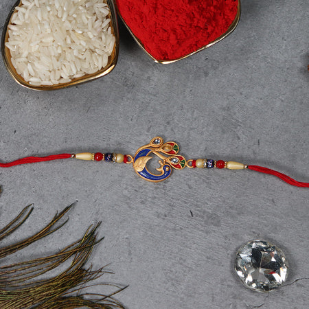 Peacock Elegance Rakhi