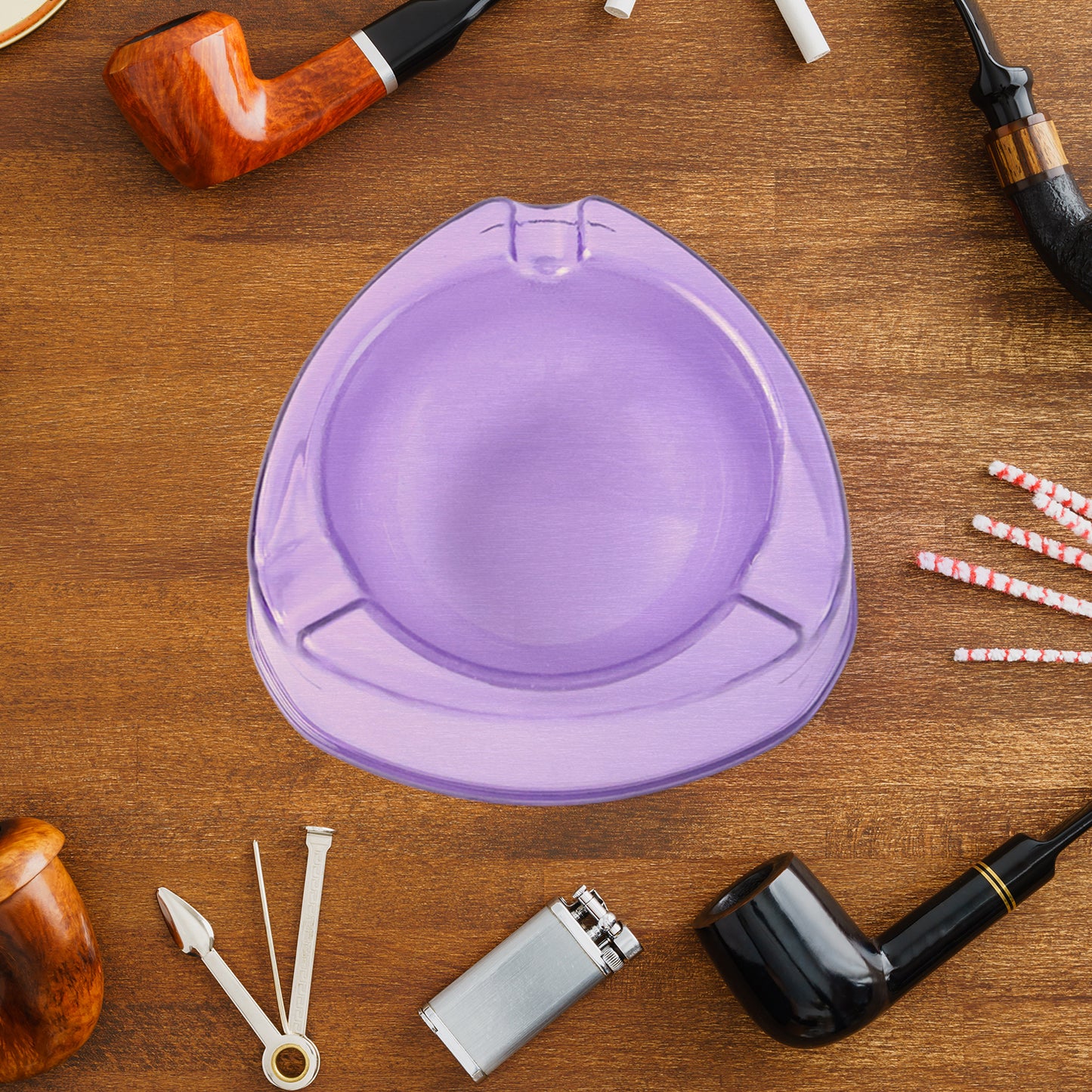 Oblivion Transparent Plastic Ashtray (Mix Color 1 Pc)