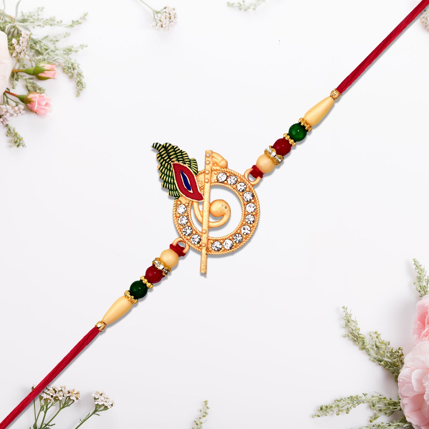 Krishna Bansuri Design Rakhi