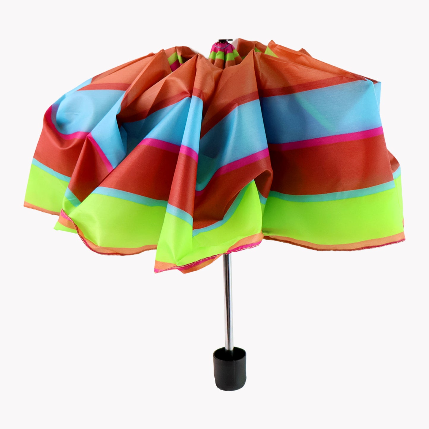 3-fold Sun Rain Protective Solid Foldable Umbrella (1 Pc)