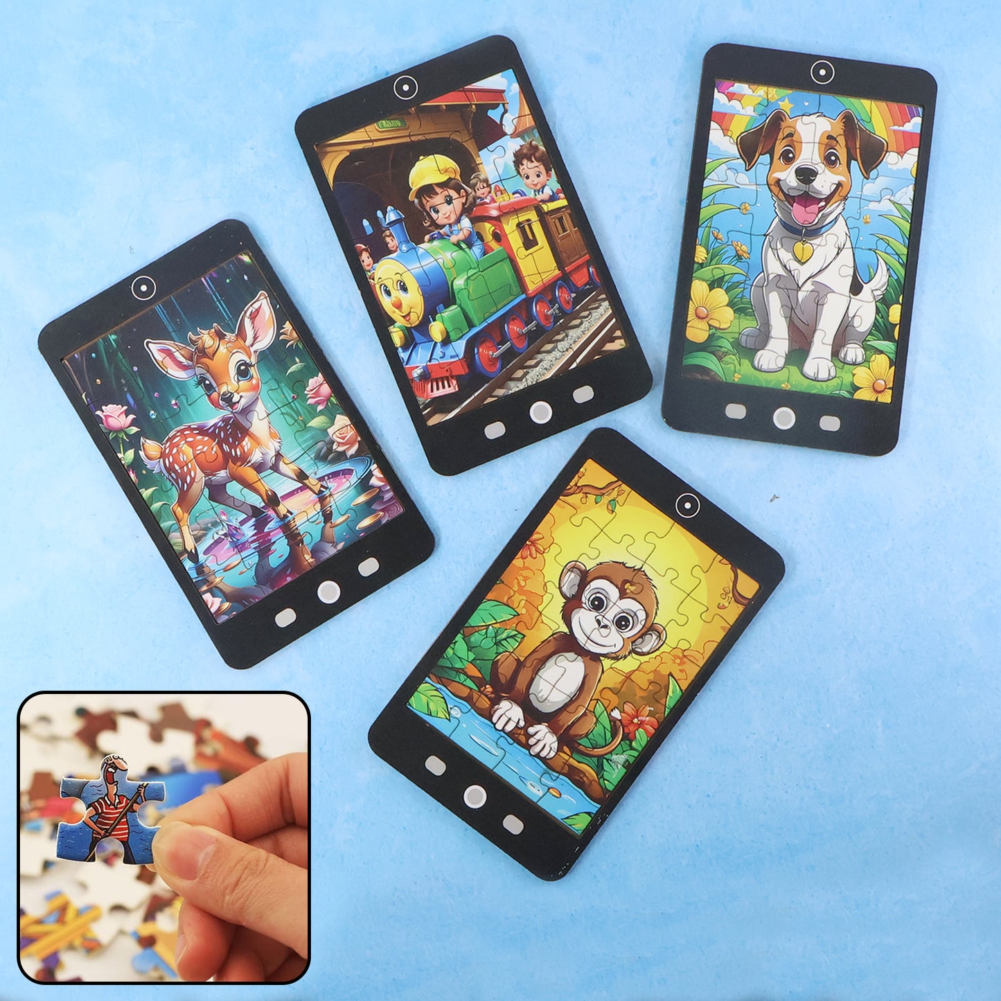 Kids Mini Cartoon Jigsaw Puzzle 1 Pc Mix Design