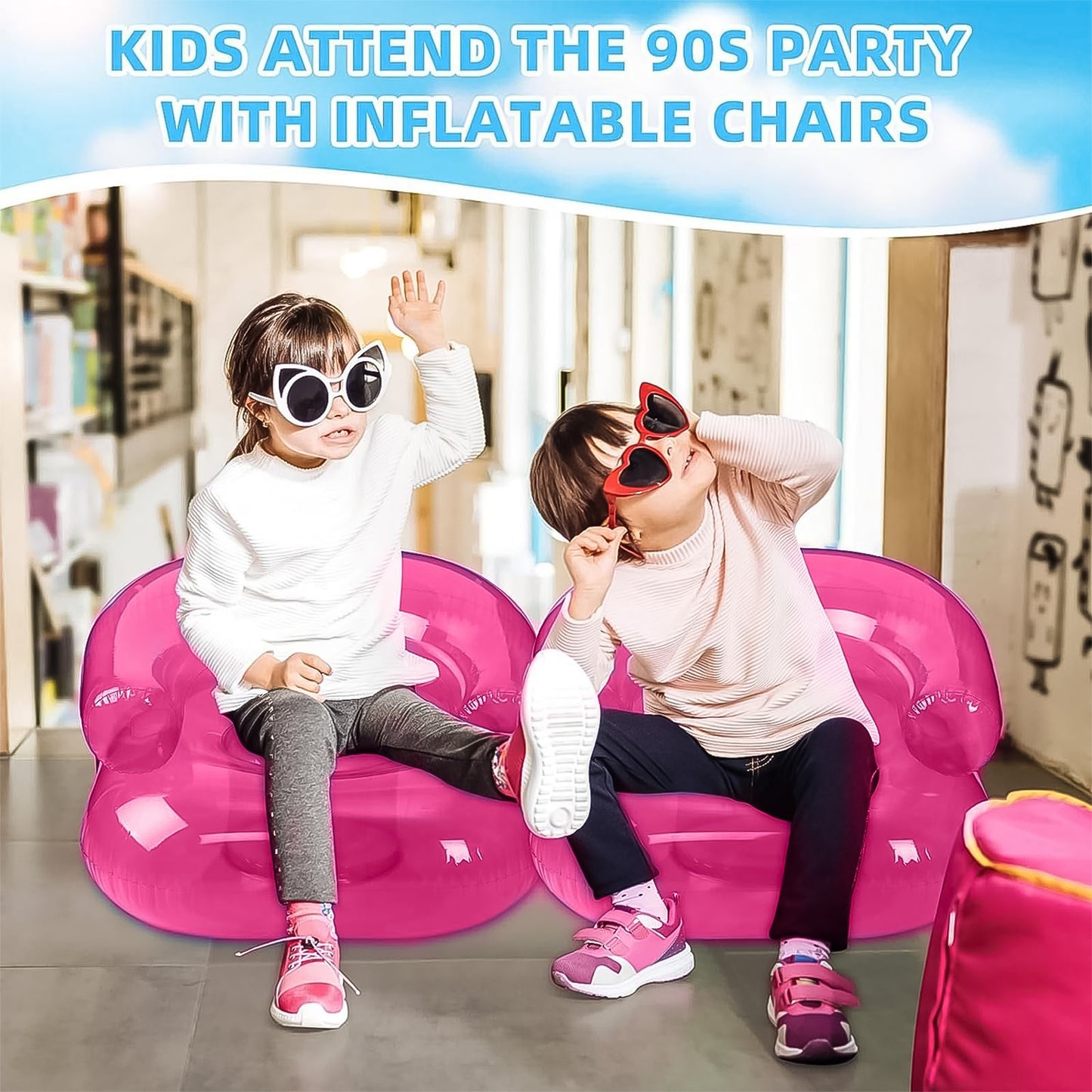 Inflatable Sofa Chair For Boys And Girls Suitable For Camping (28 Inch Approx 1 Set)