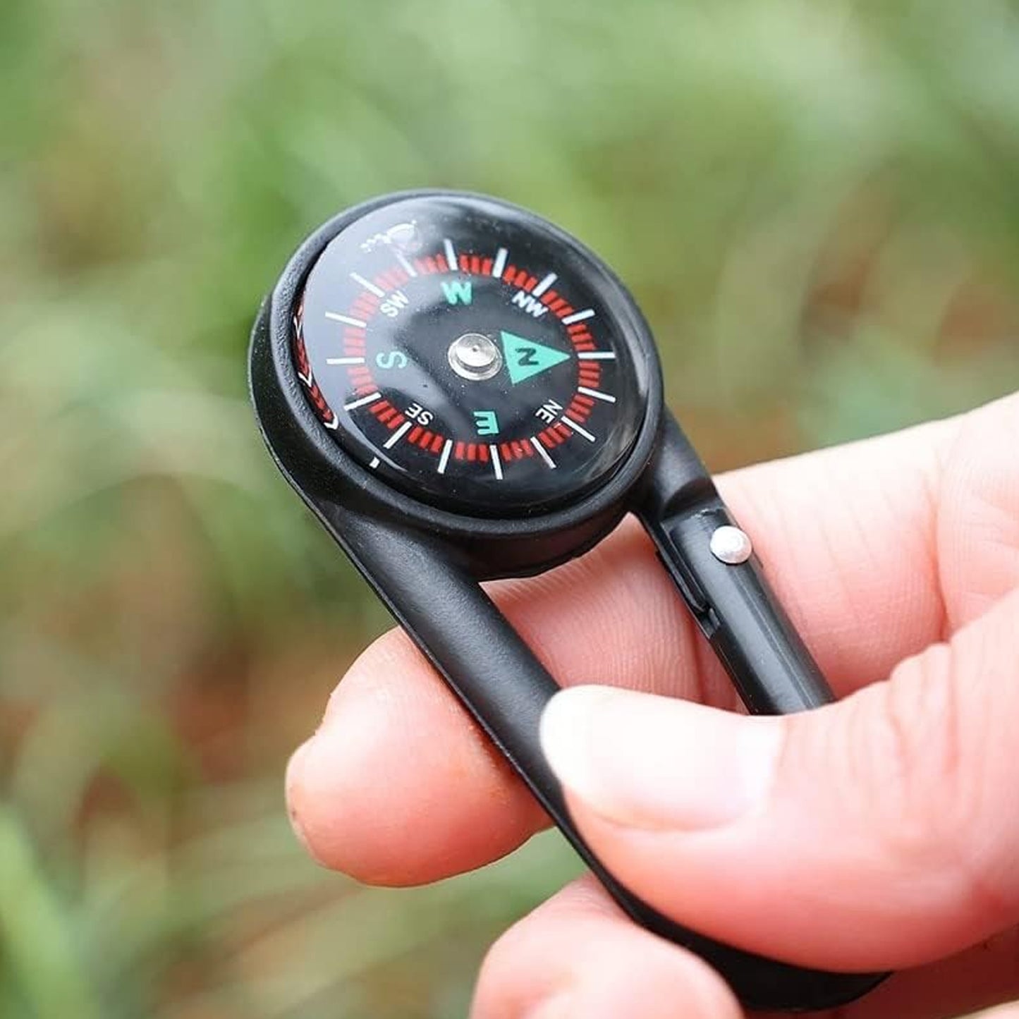 Clip Snap Hook Mini Compass (1 Pc (1 Pc Mix Design)