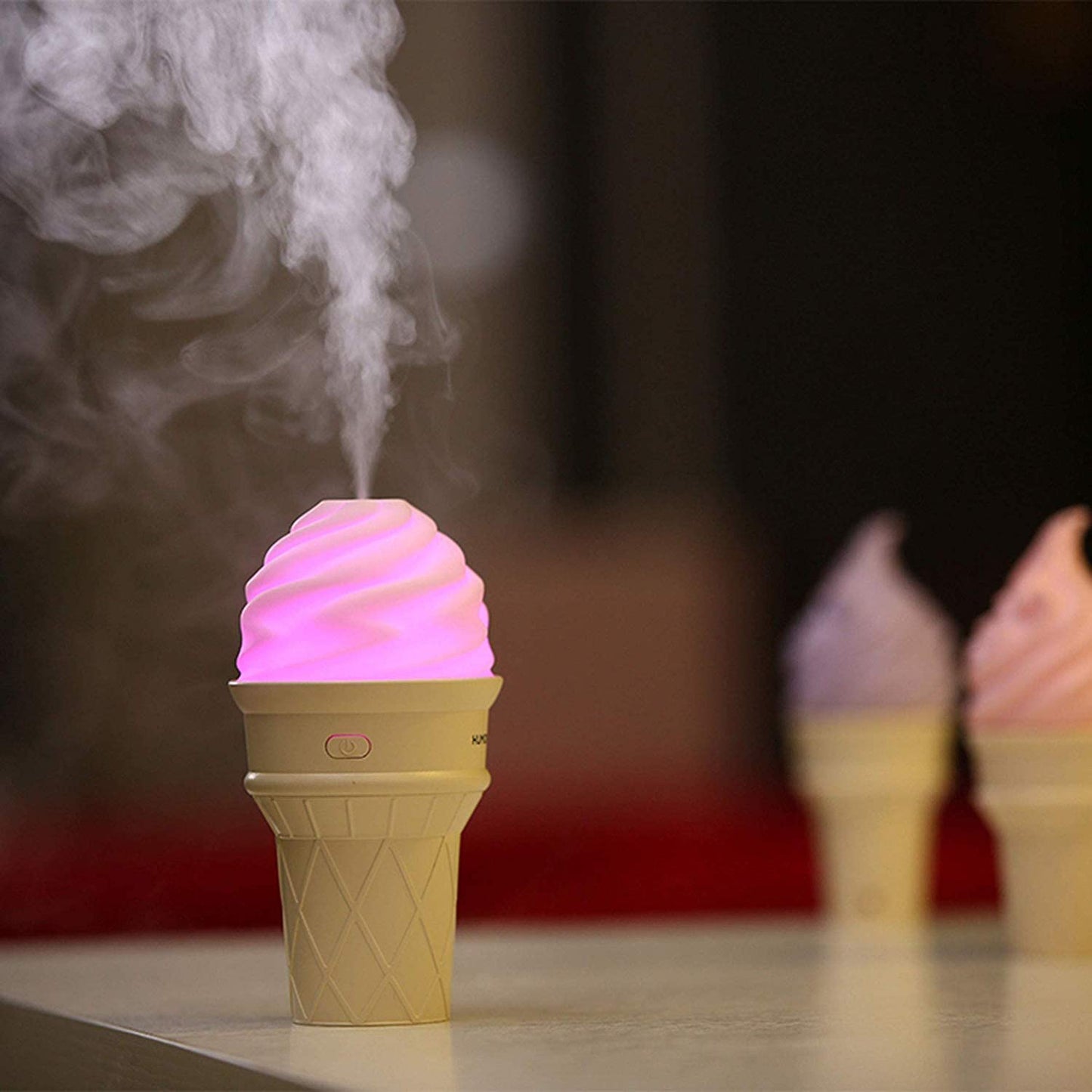 Ice Cream Cone Shape Air Freshener Humidifier (1pc Pink)