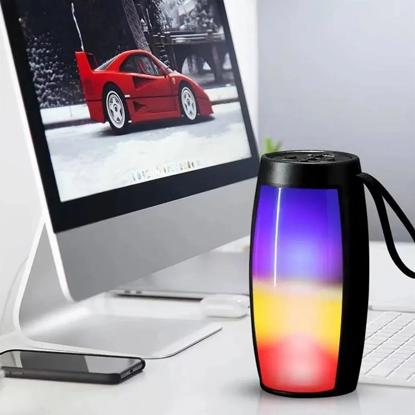 6063 Wireless Bluetooth Speaker Disco Light Speaker For Traveling  Party   Home  Office Use Best Speaker