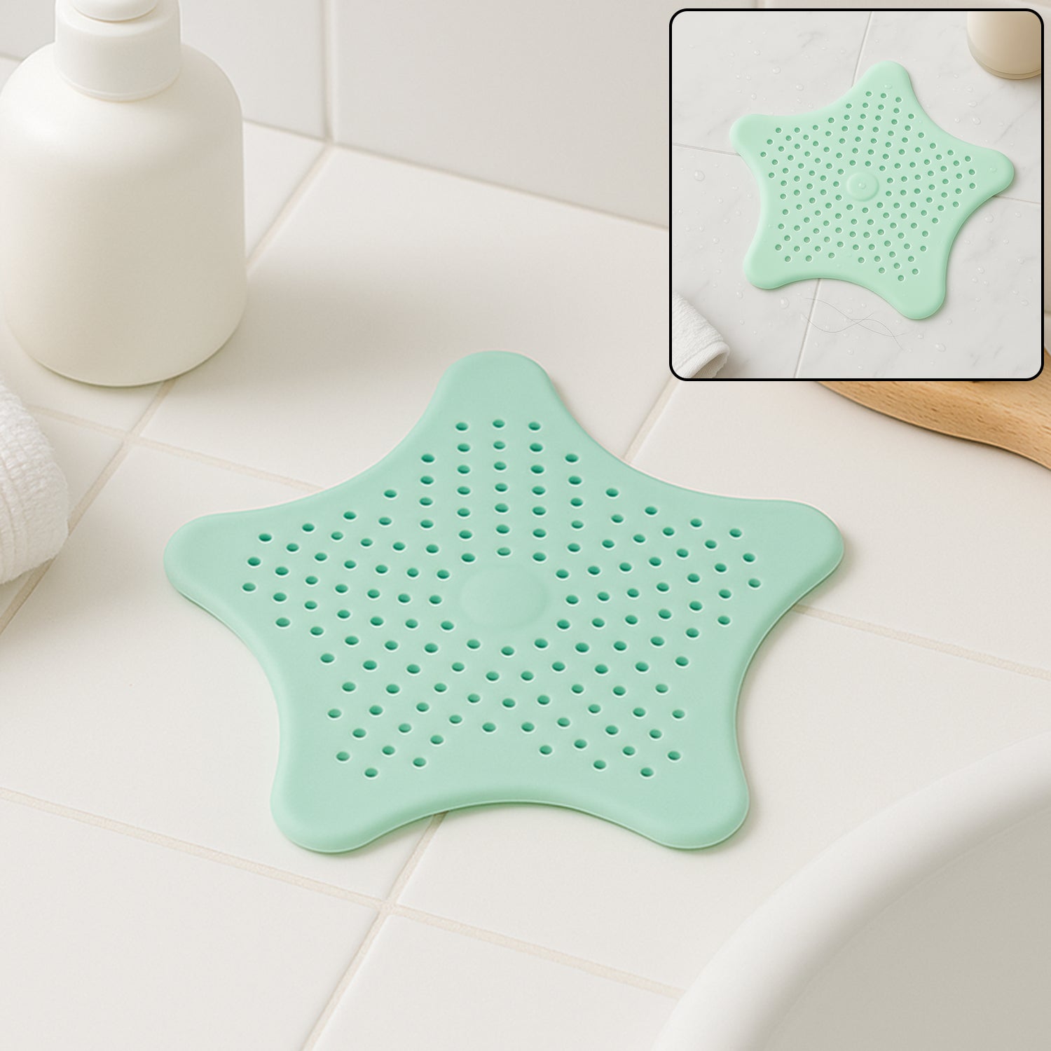 Silicone Star Sink Strainer for Bathroom