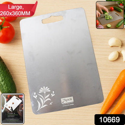 Apex Large Stainless Steel Multipurpose Chopping  Cutting Board (260x360mm  1 Pc)