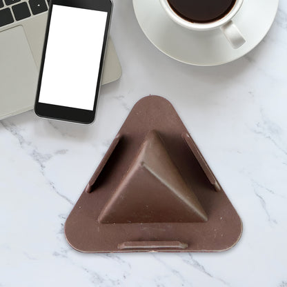 Pyramid Brown Mobile Stand With 3 Different Inclined Angles