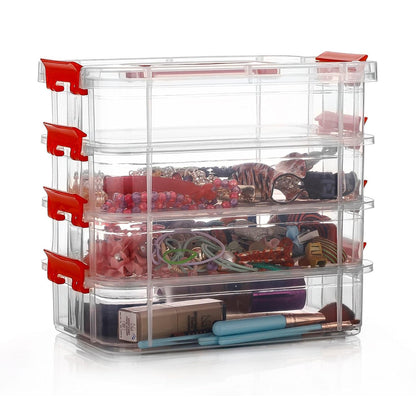 4-layer Transparent Multipurpose Plastic Storage Box