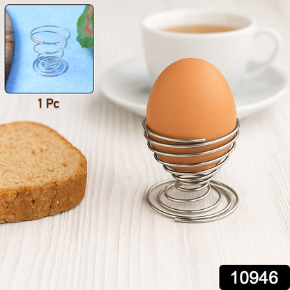 Stainless Steel Spring Egg Cup Holder (1 Pc)