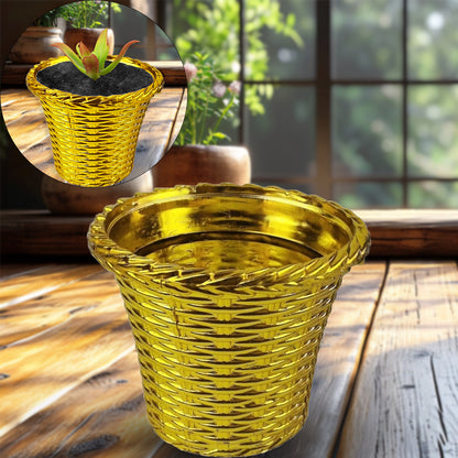 Plastic Flower Valencia (Pot) Home And Outdoor (1 Pc)