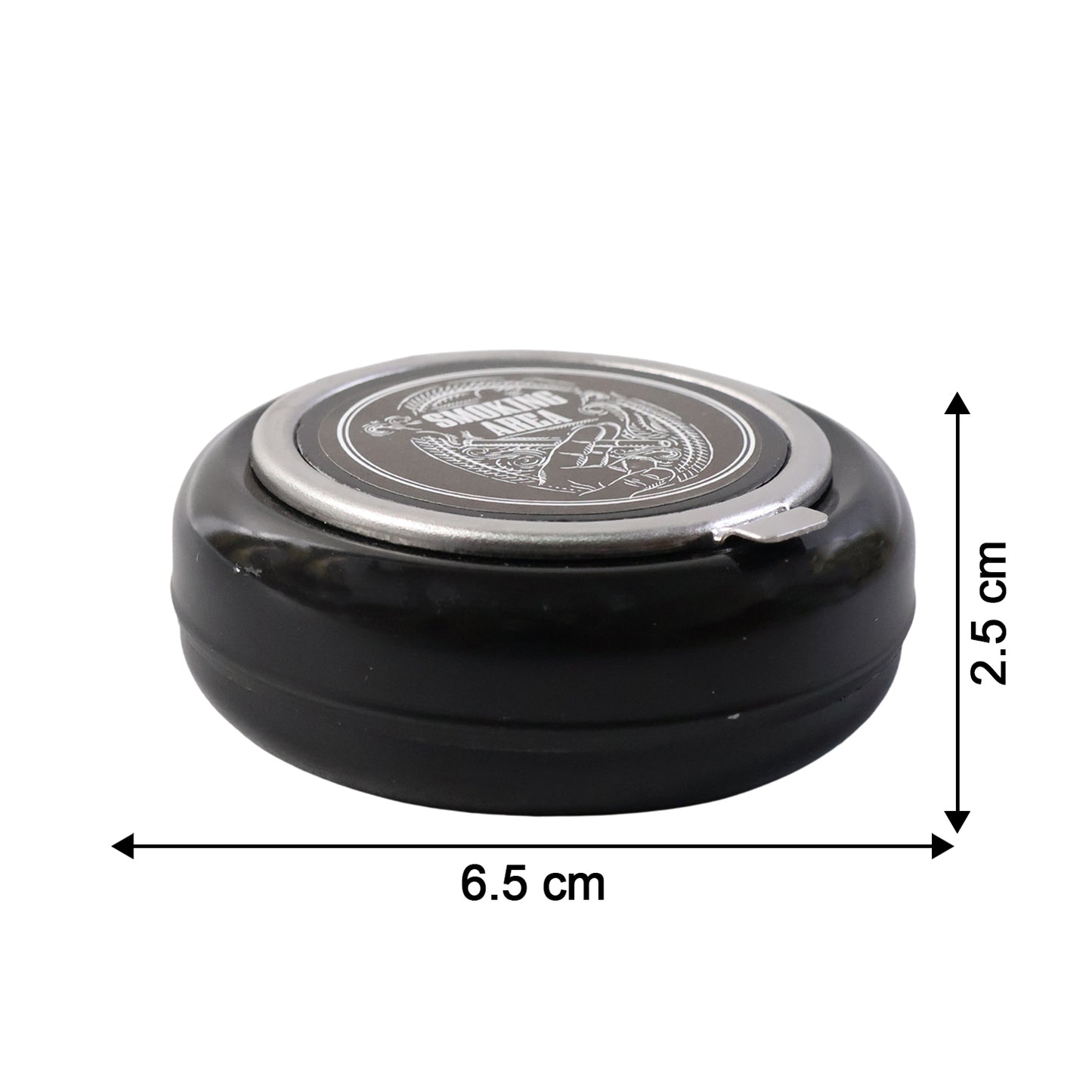 Round Smokeless Ashtray With Lid (1 Pc)