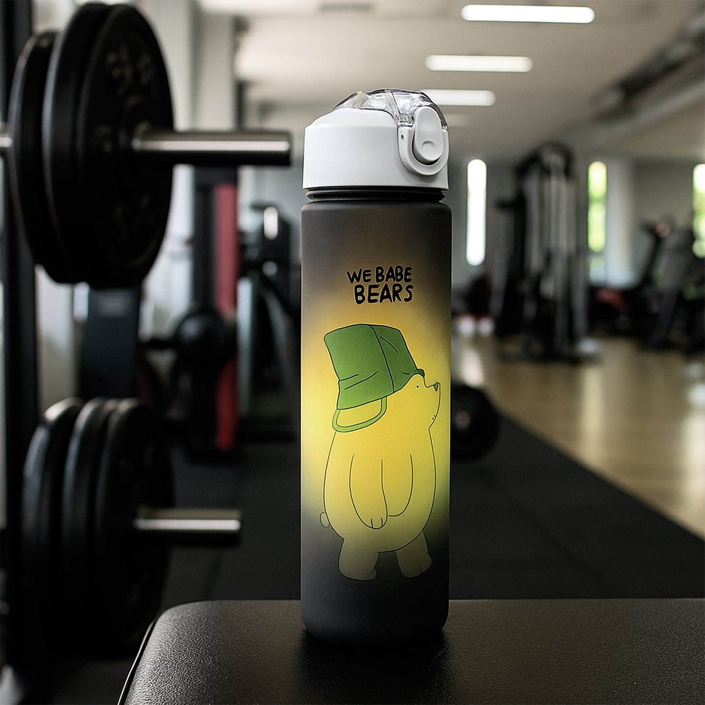 Cartoon Printed Water Bottles  900 Ml  300 Ml (2 Pc)
