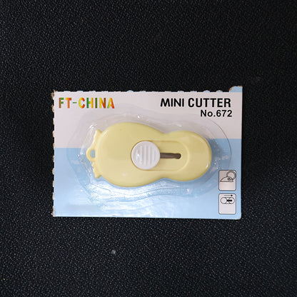 Compact Mini Safety Cutter With Retractable Blade - (1 Pc)