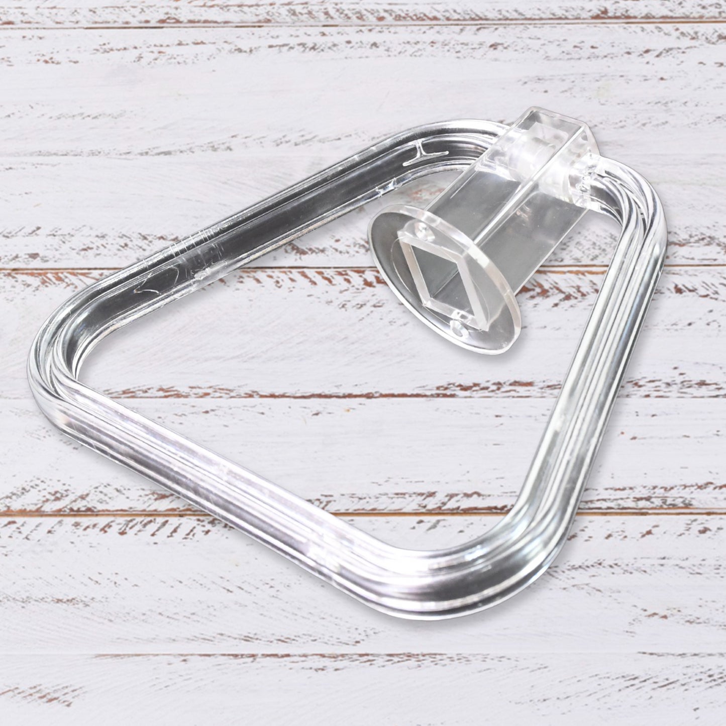 Unbreakable Abs Square Towel Ring Wall Mounted Stand  Holder (1 Pc)