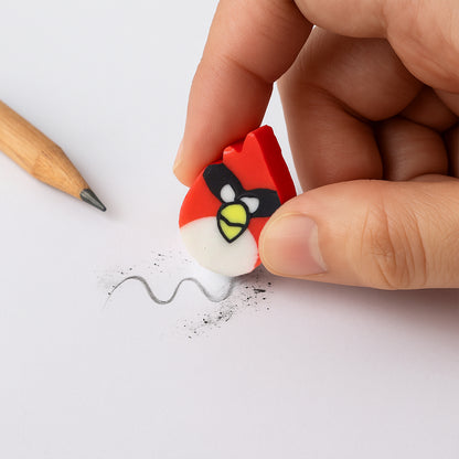 Mini Cartoon Shaped Pencil Erasers - (5 Pc  Set)