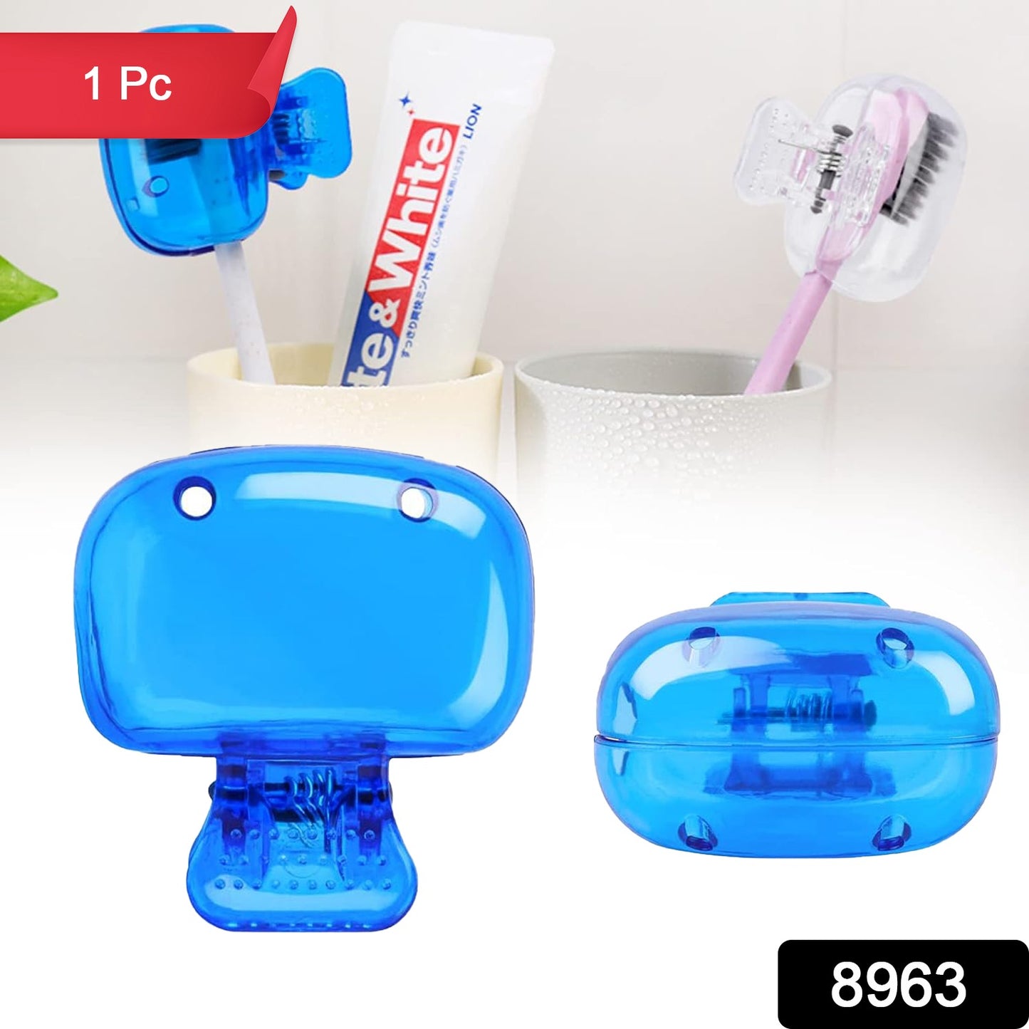 Plastic Toothbrush Head Cover Cap (1 Pc)