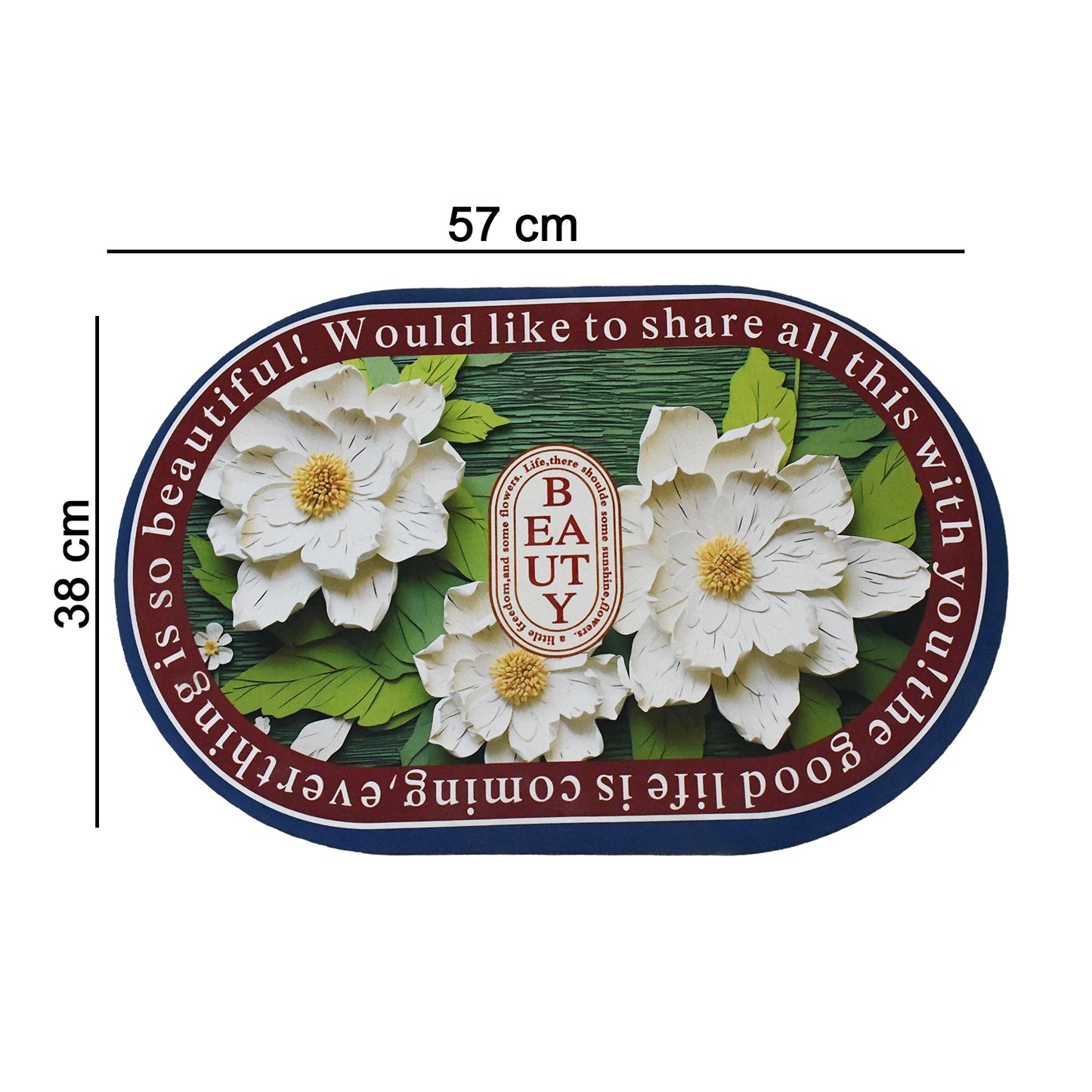 4598  3d Visual Anti-slip Absorbent Mat New Soft Super Absorbent Floor Mats Cute Flowers Shower Drying Bathroom Mat