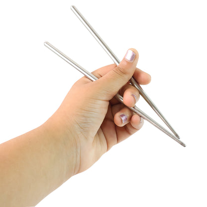 Premium Stainless Steel Reusable Chopsticks (2 Pc)