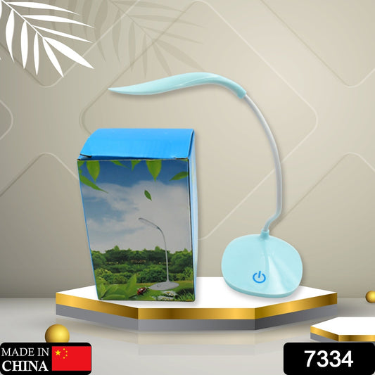 7334 Study Lamp Rechargeable Led Touch On Off Switch Student Study Reading Dimmer Led Table Lamps White Desk Light Lamp