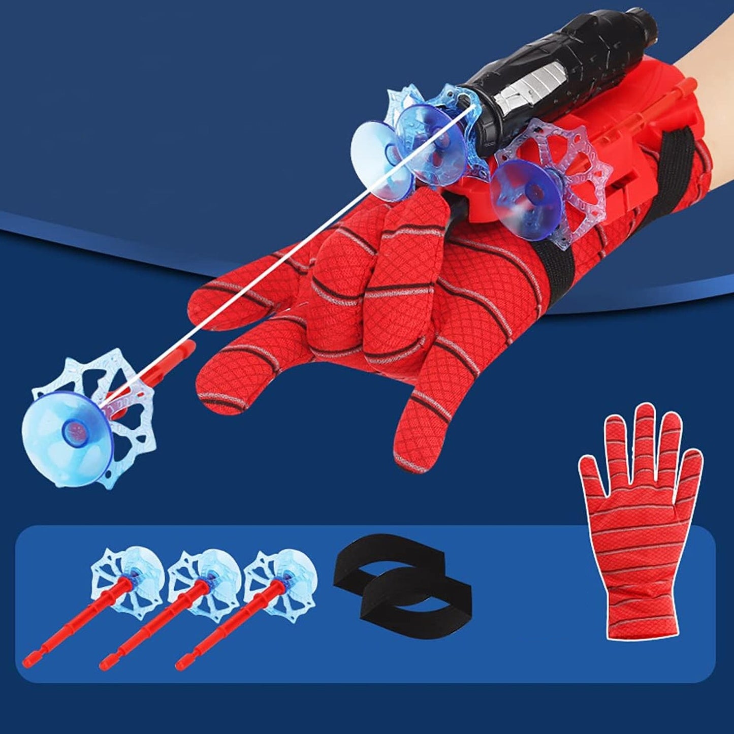 Web Shooter Toy  Superhero Wrist Launcher For Kids Role-play Fun