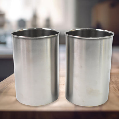 Multipurpose Stainless Steel Airtight Containers With See Through Lid (2 Pc Set  1000 Ml)