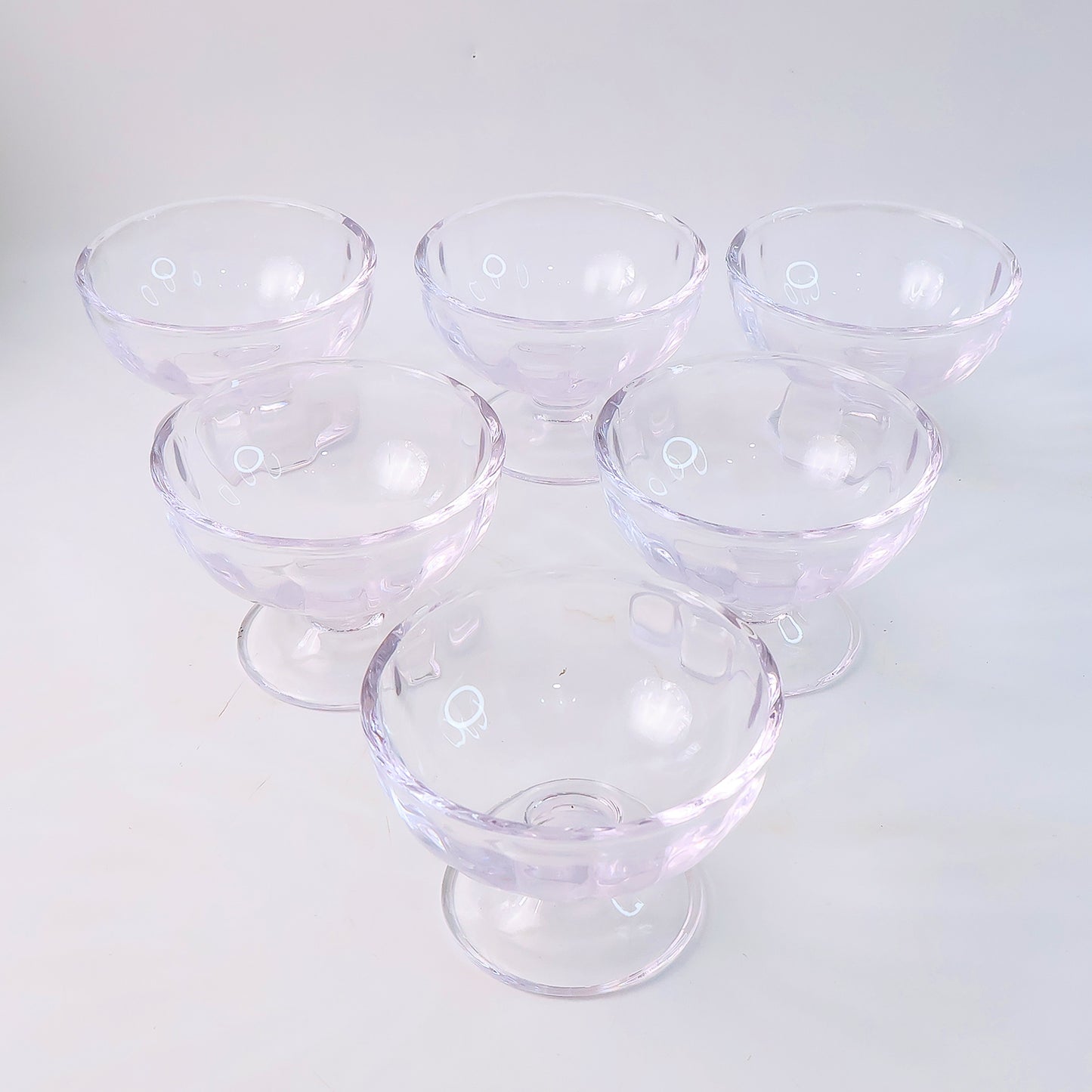 Premium Glass Ice Cream Dessert Bowl 6 Pc Set