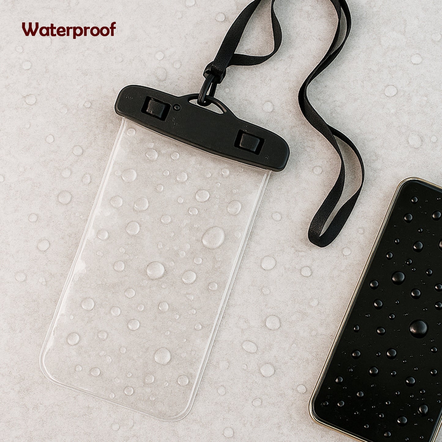 6922 Mobile Cover Pouch Transparent Waterproof Sealed Plastic Smartphone Protective Pouch Coverbag For All Mobile Phones