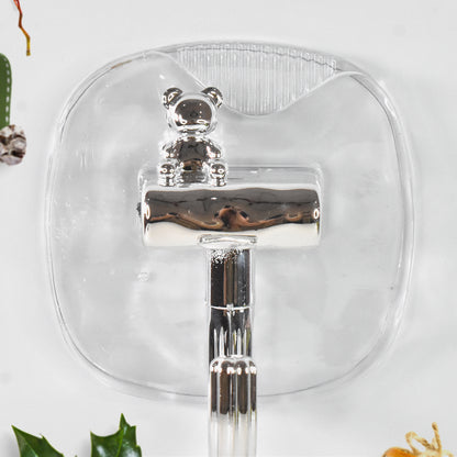 Large Plastic Self Adhesive Wall Hooks (2 Pc)