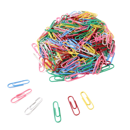 Multicolor-coated Paper Clips Approx (250pc Set)
