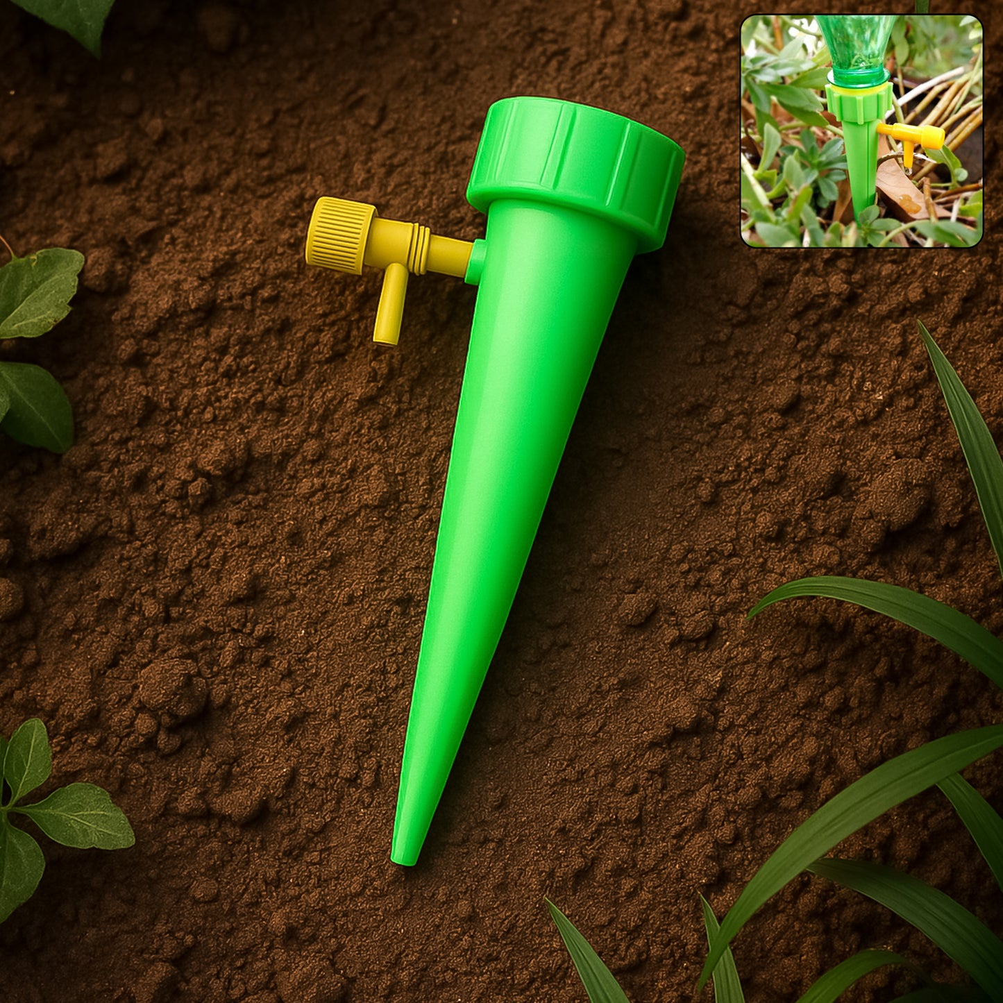 Green Plant Watering Spikes Self Watering Spikes (1 Pc)