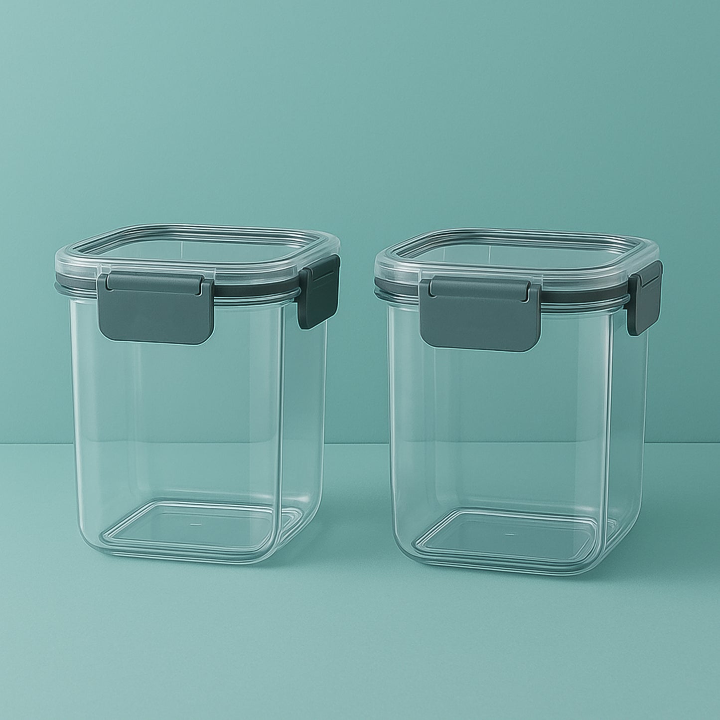 Apex Press N Lock Airtight Food Storage Container Set (2pc900ml) Approx