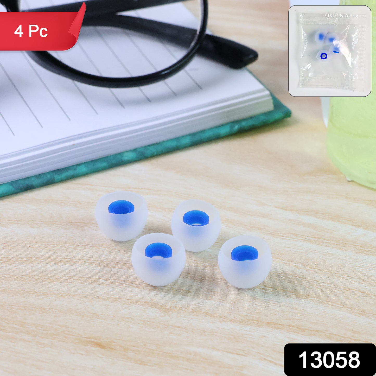 Premium Silicone Earbud Tips - (4 Pc  Set)