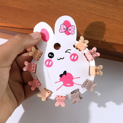 Mini Claw Hair Clips Set For Girls (12 Pkt  1 Set)