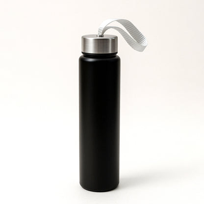 Portable Stainless Steel Water Bottle With Strap (Approx 250ml)