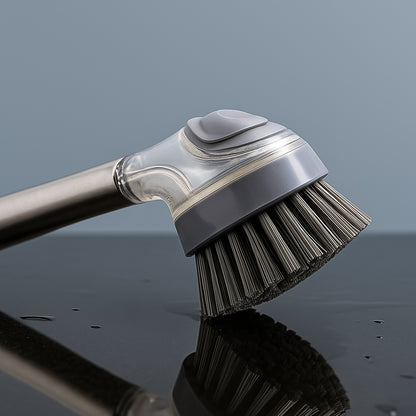 5939 Cleaning Brushes Set Scrub Brush Bathroom Brush Long Handle Liquid Dispenser Pot Washing Brush