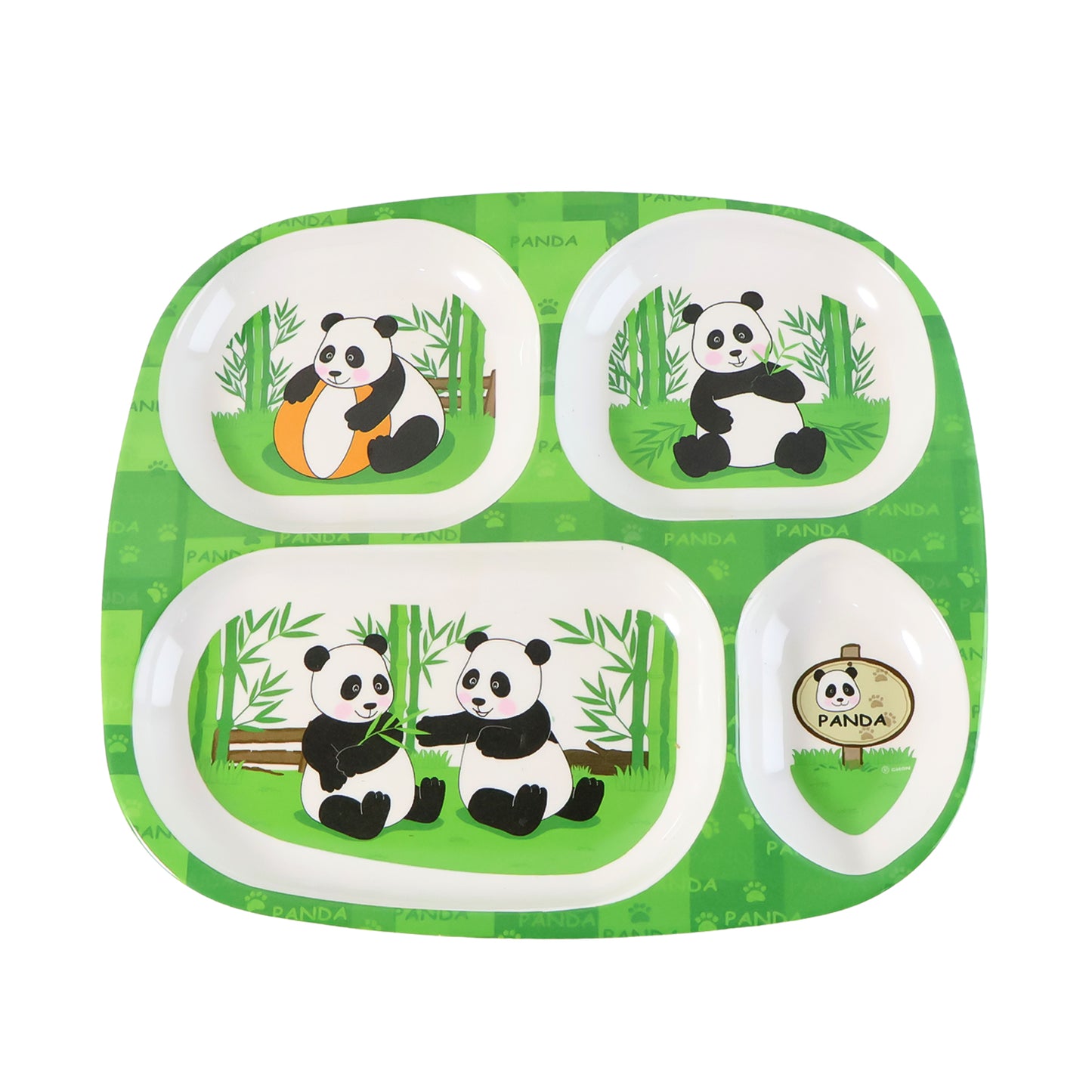 Kids 4-compartment Melamine Partition Plate (1 Pc  2422 Cm)